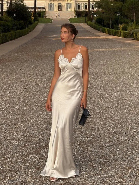 Aurelle Satin Maxi Dress