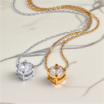Mira Solitaire Necklace